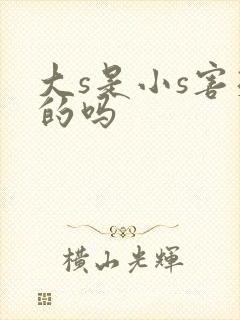 大s是小s害死的吗