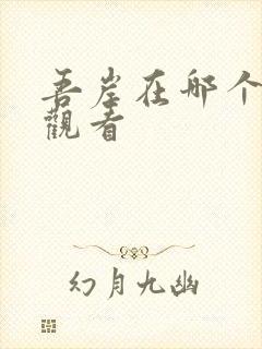 吾岸在哪个平台观看