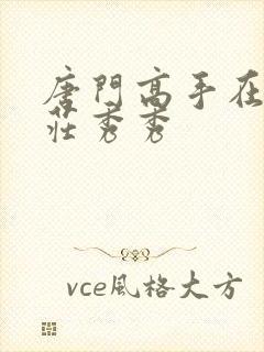 唐门高手在异世庄秀秀封面