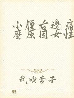 小腹右边痛是什么原因女性