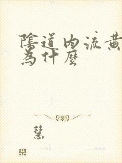 阴道内流黄水是为什么