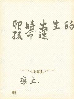 卯时出生的牛女孩命运