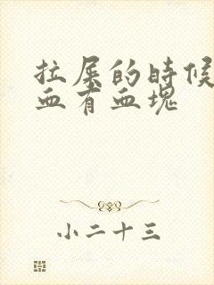 拉屎的时候拉出血有血块封面