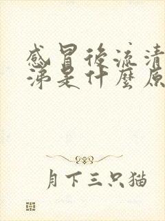 感冒后流清水鼻涕是什么原因封面