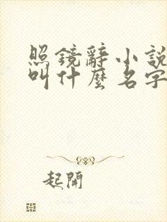 照镜辞小说原著叫什么名字封面