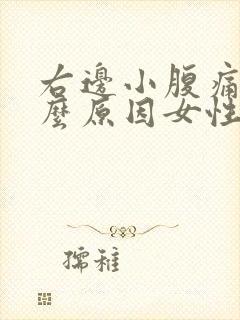 右边小腹痛是什么原因女性