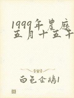 1999年农历五月十五午时出生的男孩命运