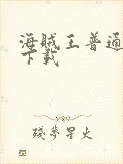 海贼王普通话版下载