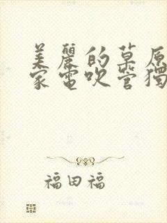 美丽的草原我的家电吹管独奏封面