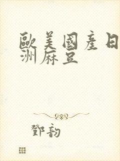 欧美国产日韩亚洲麻豆