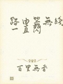 路由器无线的灯一直闪