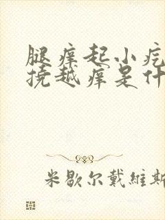 腿痒起小疙瘩越挠越痒是什么原因