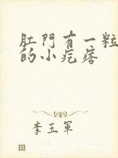 肛门有一粒硬硬的小疙瘩