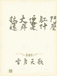 拉大便肛门出血还疼是什么原因