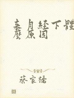 来月经下体疼什么原因封面