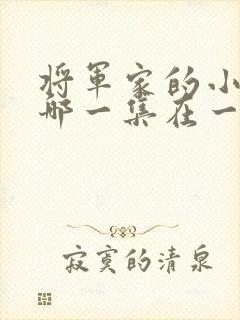 将军家的小娘子哪一集在一起封面