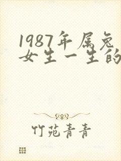 1987年属兔女生一生的命运封面
