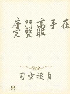 唐门高手在异世完整版