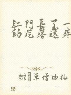 肛门长了一个硬的疙瘩还疼