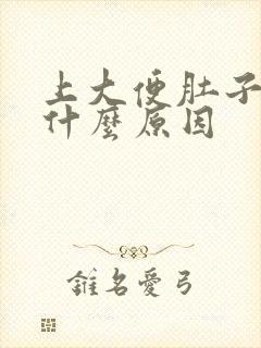 上大便肚子绞痛什么原因封面