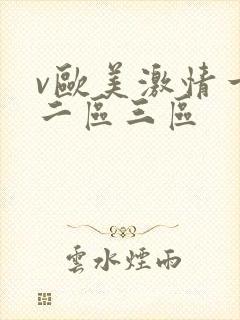 v欧美激情一区二区三区