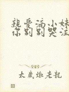 亲爱滴小妹妹请你别别哭泣歌词