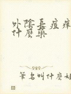 外阴长痘痒痛用什么药