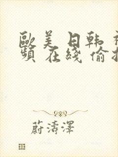 欧美 日韩 视频 在线 偷拍