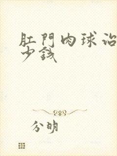 肛门肉球治疗多少钱