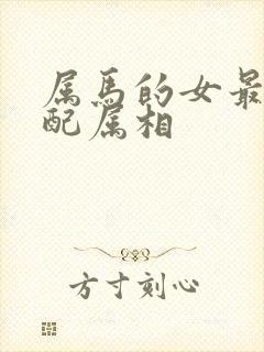 属马的女最佳婚配属相