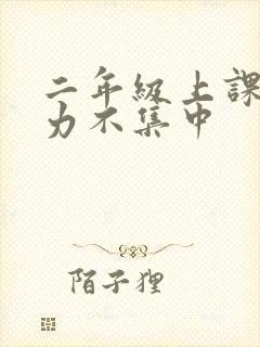 二年级上课注意力不集中封面