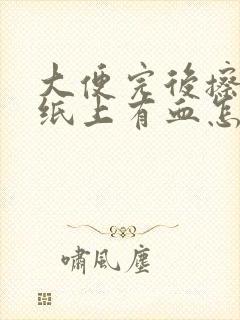 大便完后擦屁股纸上有血怎么回事封面