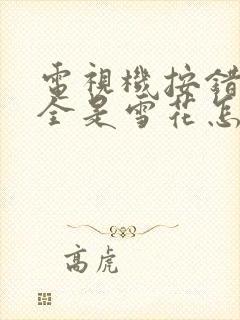 电视机按错了.全是雪花怎么处理封面