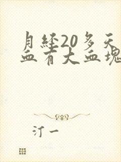 月经20多天了血有大血块