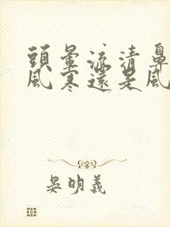 头晕流清鼻涕是风寒还是风热