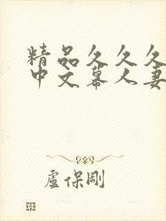 精品久久久久久中文幕人妻