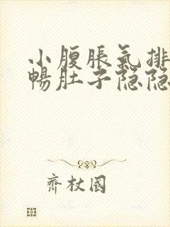 小腹胀气排便不畅肚子隐隐作痛