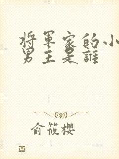 将军家的小娘子男主是谁封面