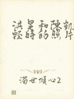 洪晃和陈凯歌年轻时的照片