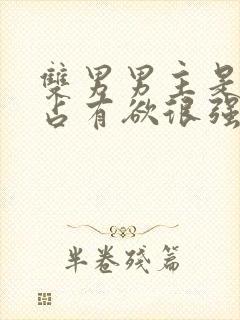 双男男主是病娇占有欲很强话本小说封面