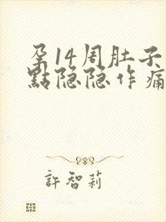 孕14周肚子有点隐隐作痛封面