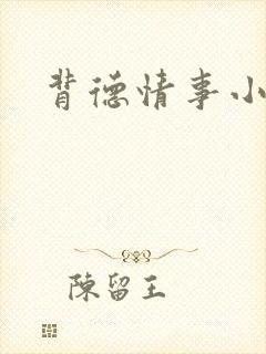 背德情事小说封面