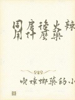 同房后火辣辣疼用什么药