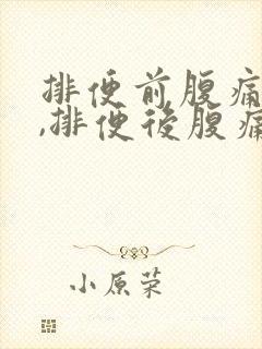 排便前腹痛明显,排便后腹痛缓解