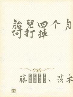 胎儿四个月该如何打掉