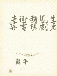 老街赵凤生40集电视剧免费