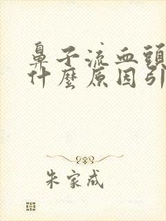 鼻子流血头晕是什么原因引起的