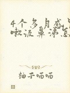 4个多月感冒咳嗽流鼻涕怎么办