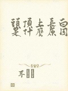 头顶上长白头发是什么原因