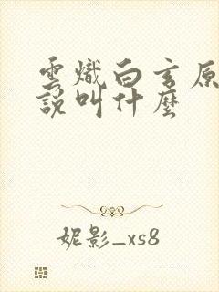 云炽白玄原著小说叫什么